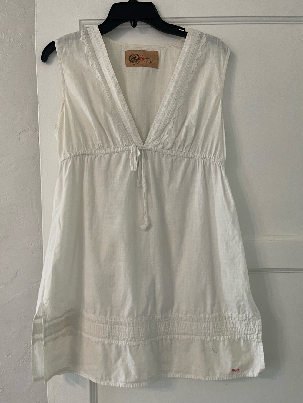 Y2K gap white mini dress size 8